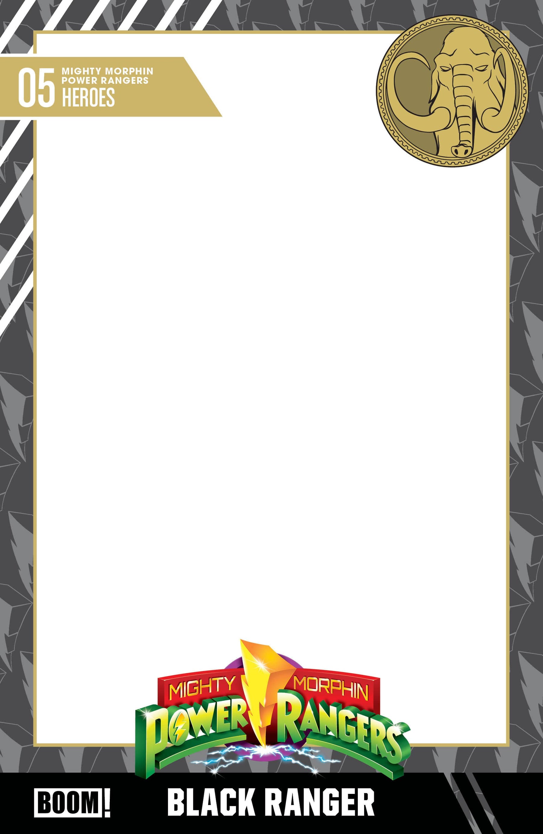 Mighty Morphin Power Rangers (2026) #5 D Trading Card Blank Sketch Variant (Release Date: 10/28/2026)