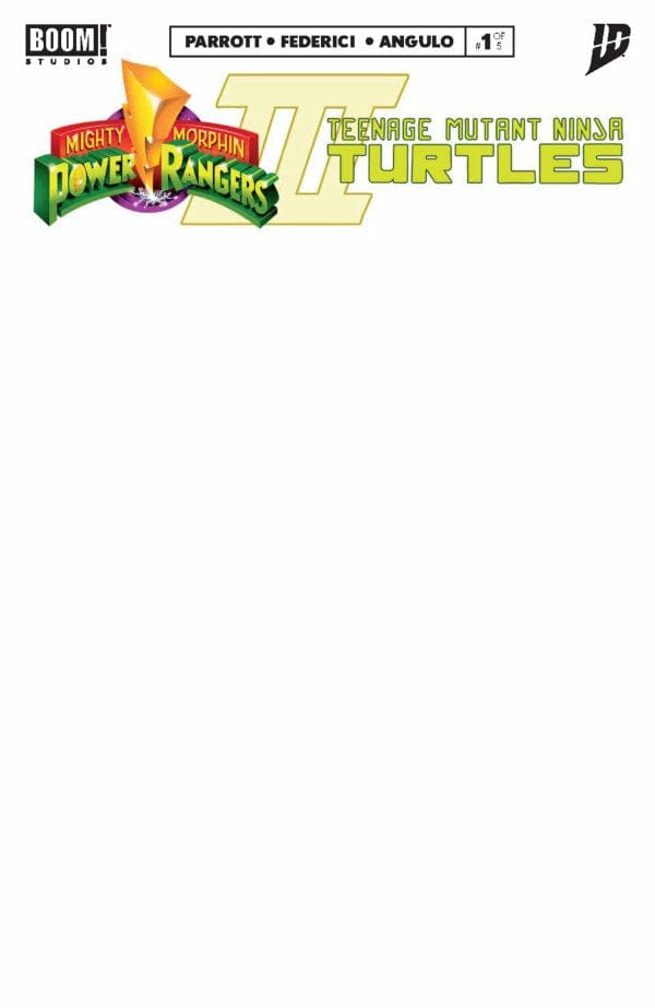 Boom Entertainment Comic Books Mighty Morphin Power Rangers/ Teenage Mutant Ninja Turtles III #1 F Blank Variant (Dressed, Sketch Cover, (SKETCH) 84428401272001061 PRH-84428401272001061