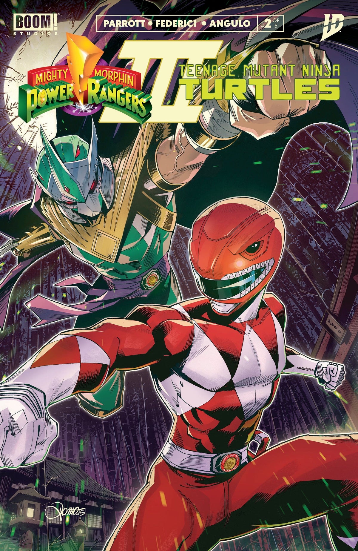 Boom Entertainment Comic Books Mighty Morphin Power Rangers/Teenage Mutant Ninja Turtles III #2 A Main (Dressed, Zonno) 84428401272002011 PRH-84428401272002011