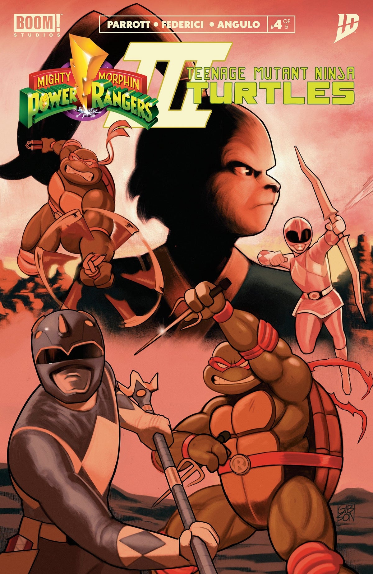Boom Entertainment Comic Books Mighty Morphin Power Rangers/Teenage Mutant Ninja Turtles III #4 J FOC Reveal Variant (Dressed, TBA) 84428401272004101 PRH-84428401272004101
