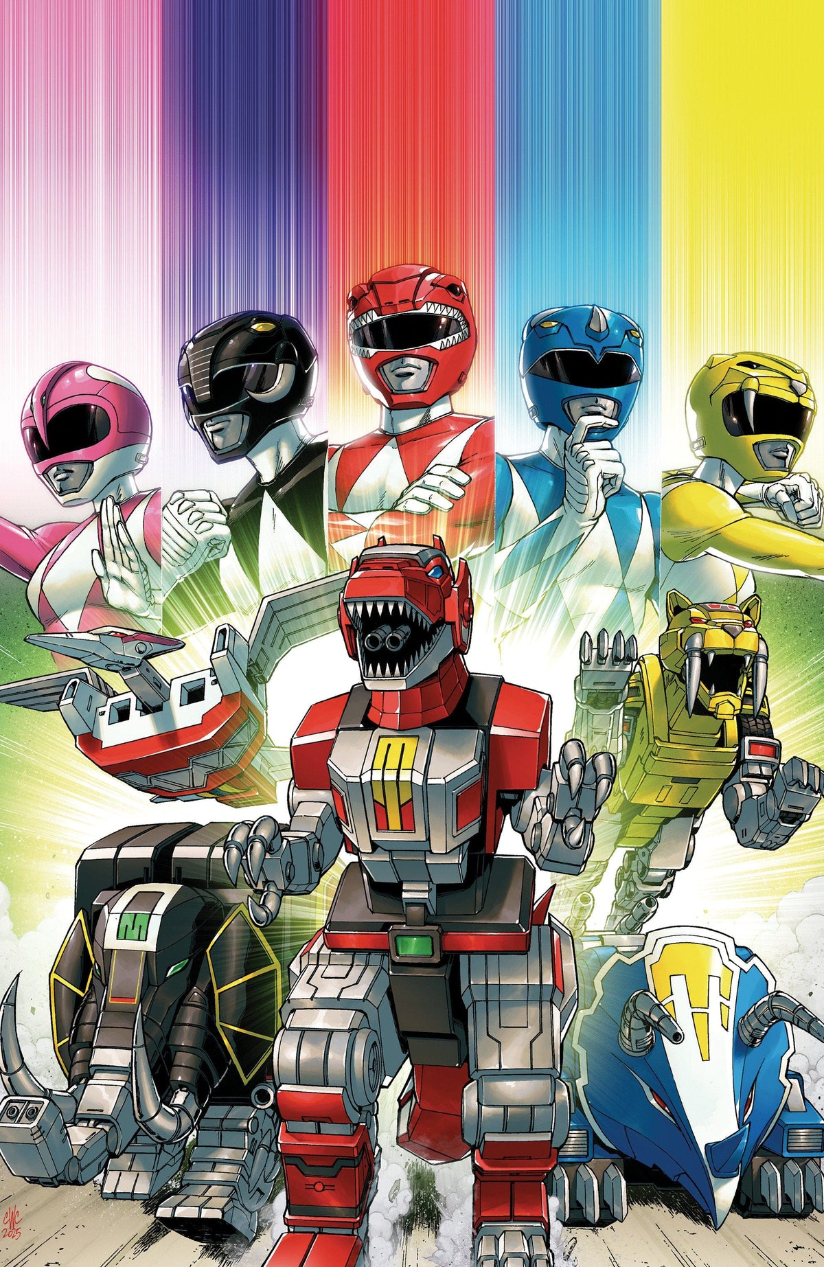 Boom Entertainment Comic Books Mighty Morphin Power Rangers: Zord Quest #1 C Variant (Full Art, Foil, Coller) 84428401294201031 PRH-84428401294201031