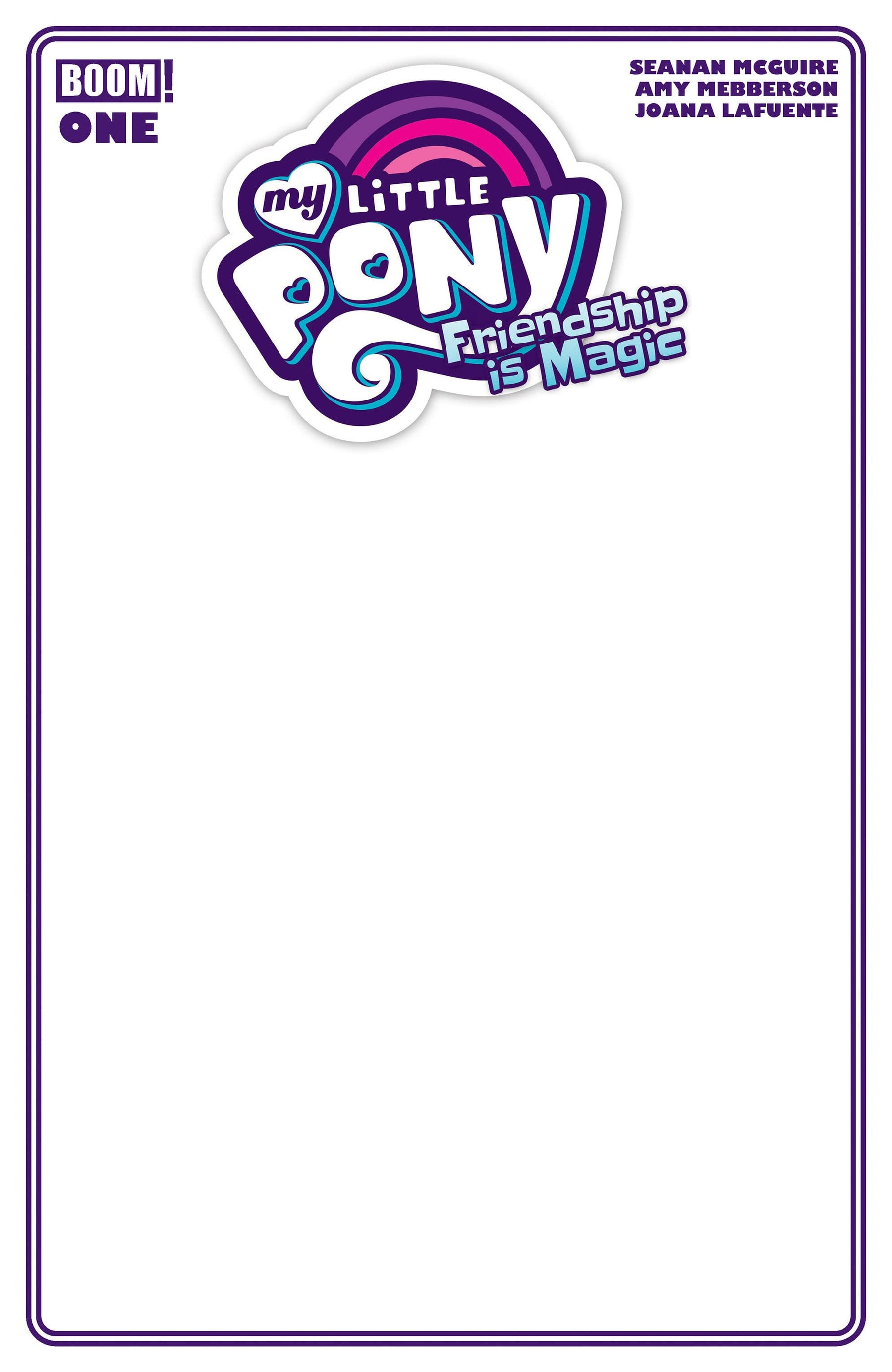 My Little Pony: Friendship is Magic (2026) #1 D Blank Sketch Variant (Release Date: 11/11/2026)