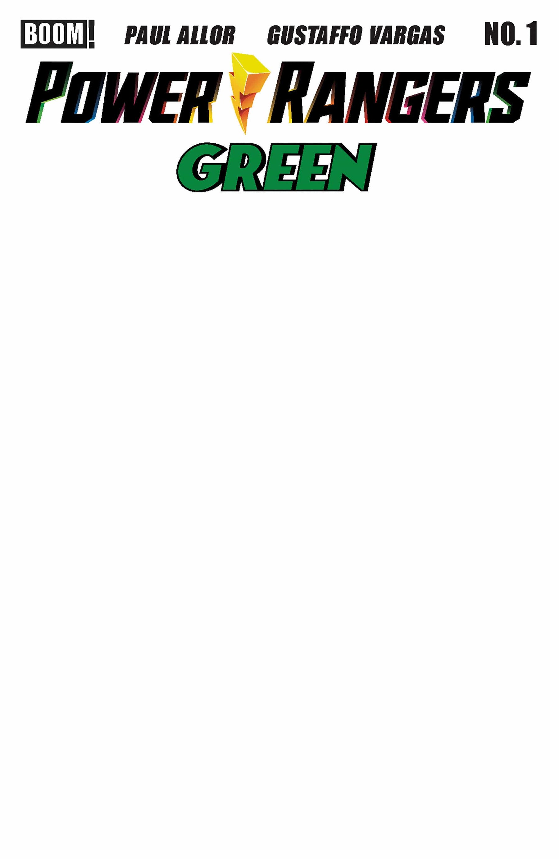 Power Rangers Green #1 D Blank Sketch Variant (Release Date: 08/05/2026)