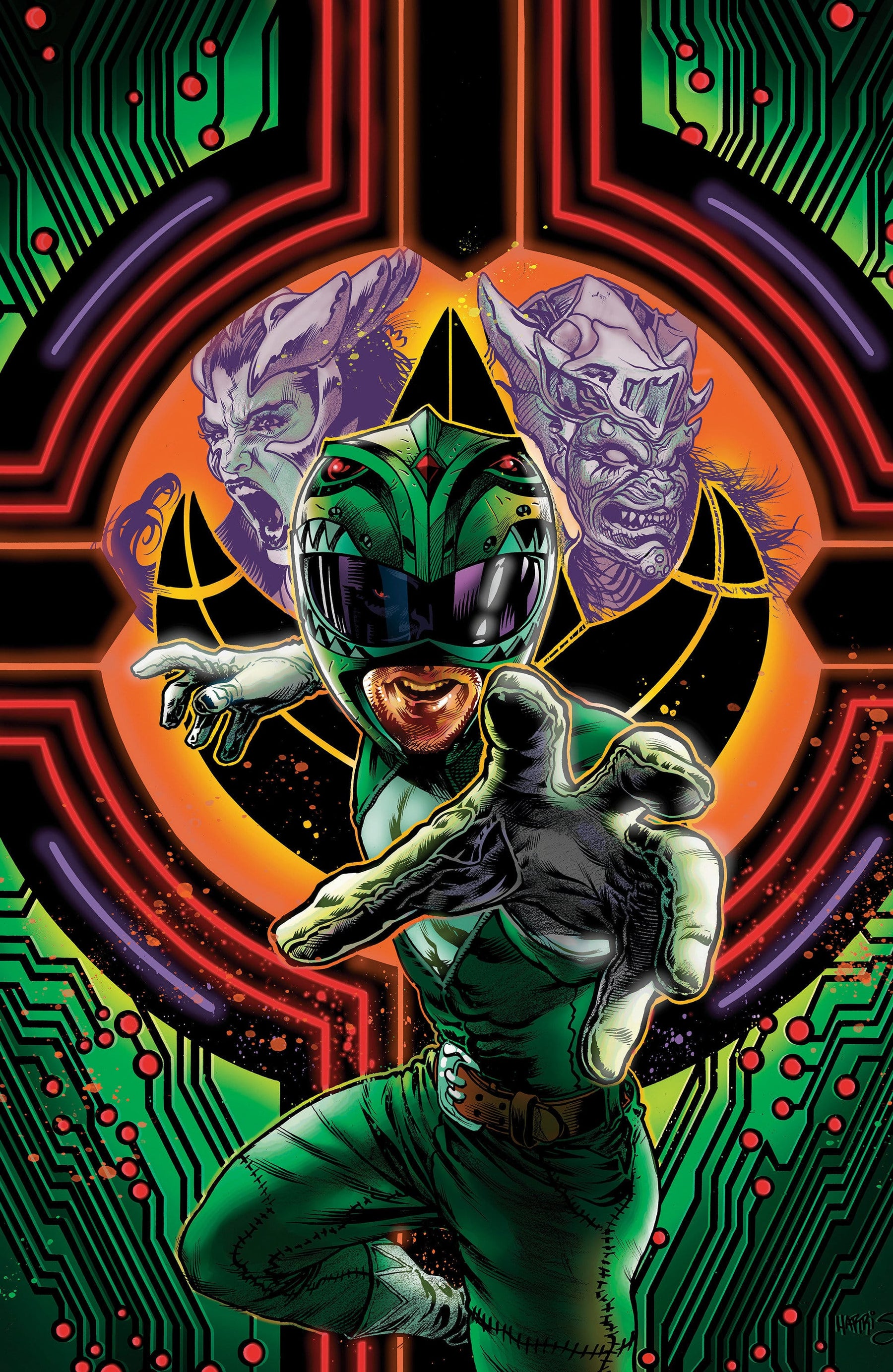 Power Rangers Green #3 D Foil Variant (Full Art, Foil, Harris) (Release Date: 10/21/2026)