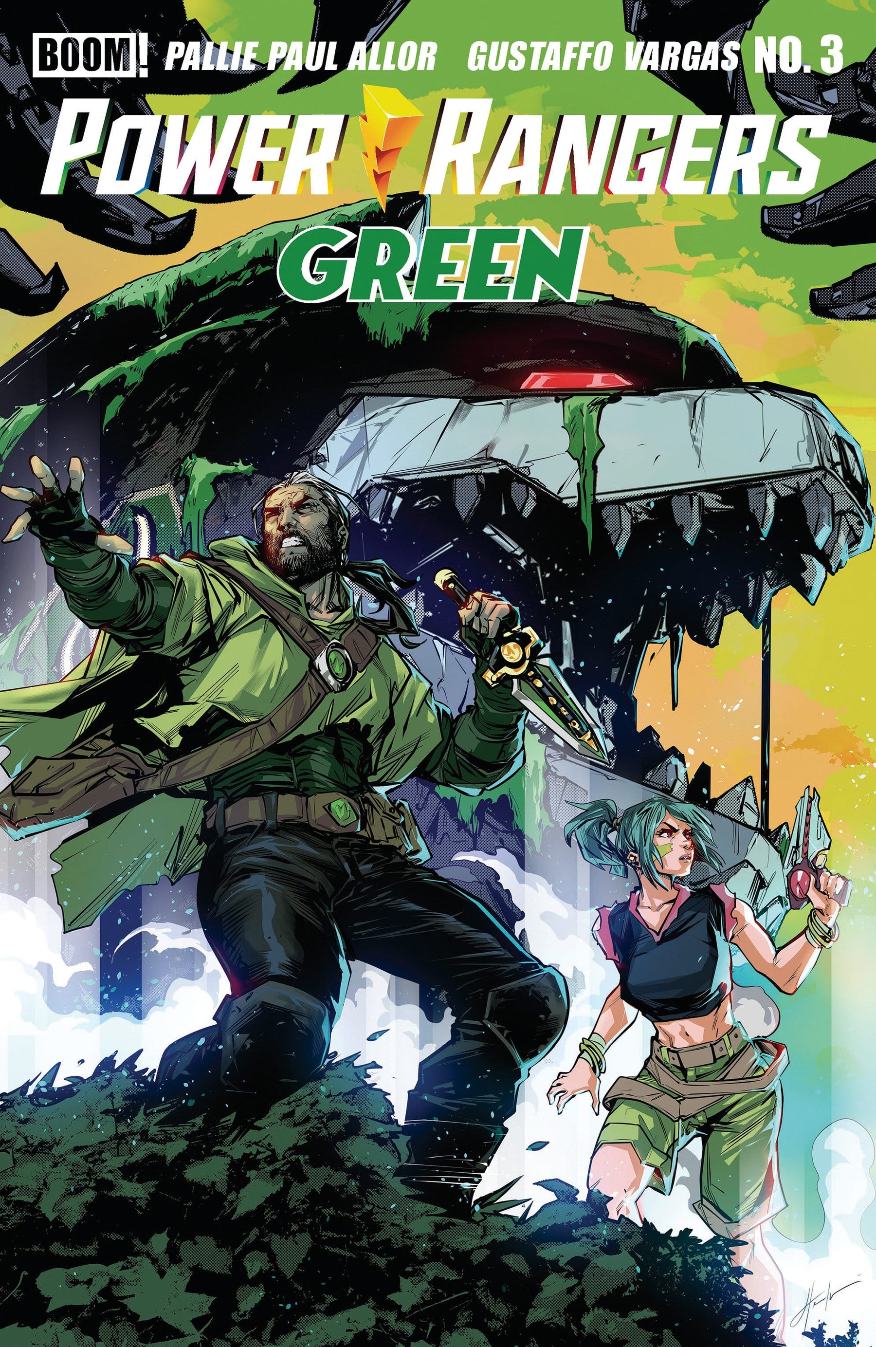 Power Rangers Green #3 I FOC Reveal Variant (Dressed, Prasetya) (Release Date: 10/21/2026)