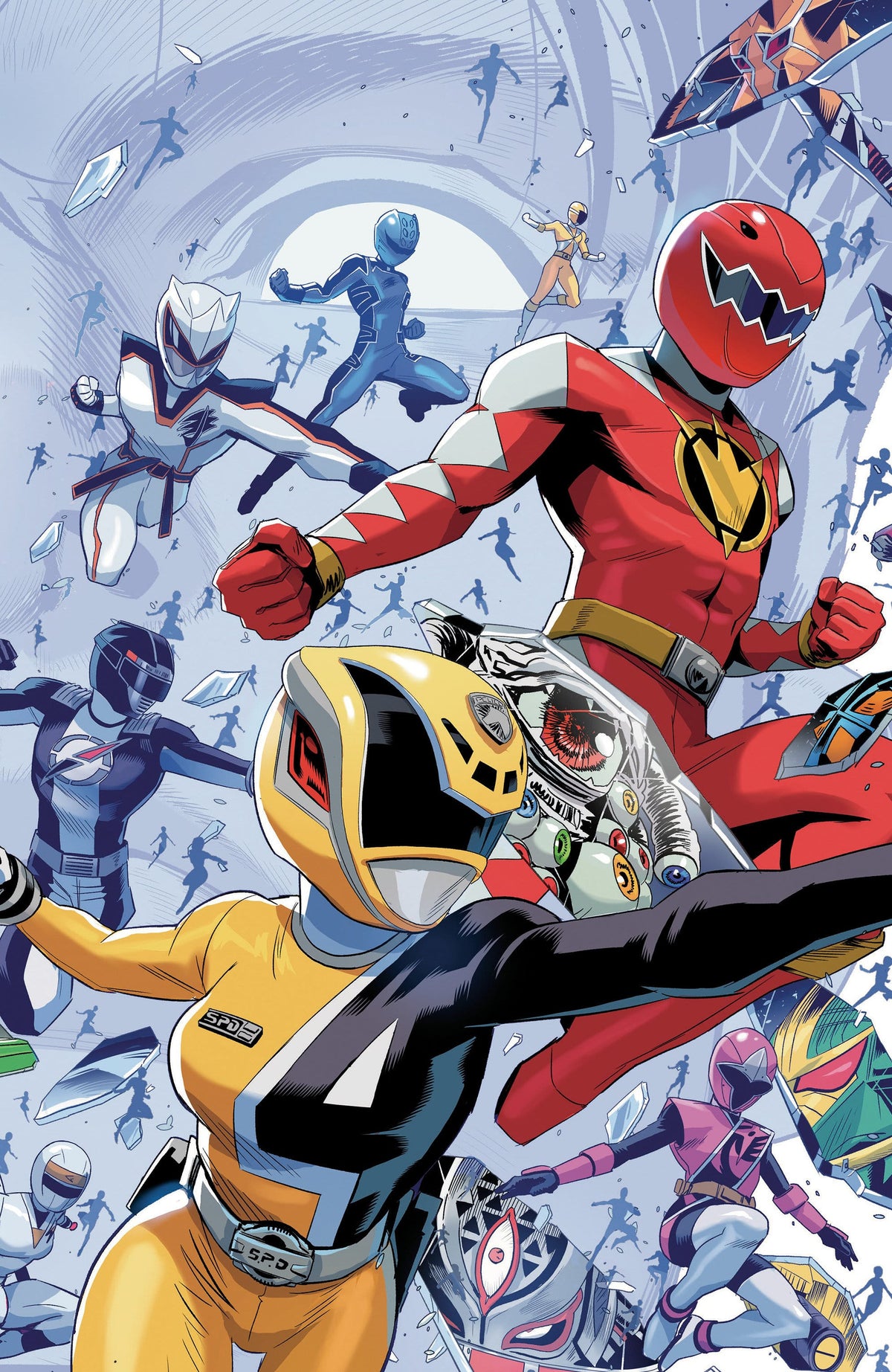Boom Entertainment Comic Books Power Rangers Unlimited #3 C Every Ranger Ever Card Stock Connecting Variant (Full Art, Zonno) (Release Date: 09/09/2026) 84428401340603031 PRH-84428401340603031