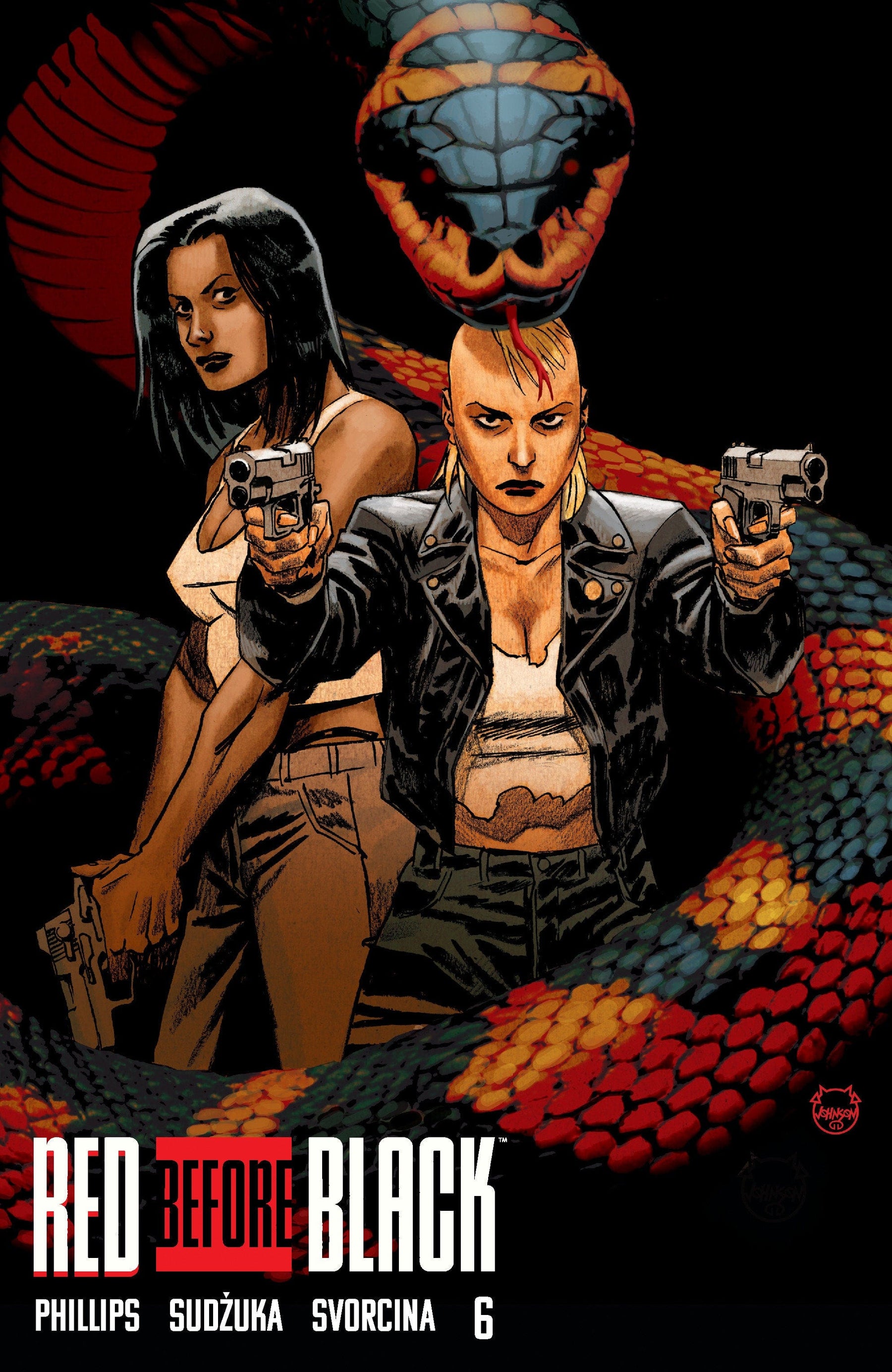 Red Before Black #6 B Variant (Dressed, Johnson)