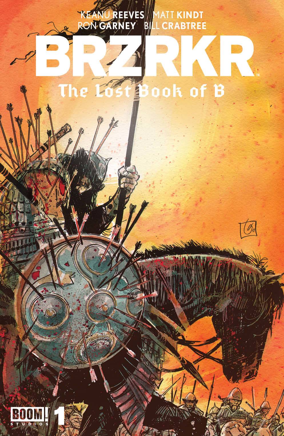 BOOM! STUDIOS Comic Books BRZRKR THE LOST BOOK OF B #1 CVR C FOIL VAR GARNEY (MR) 84428401131001031