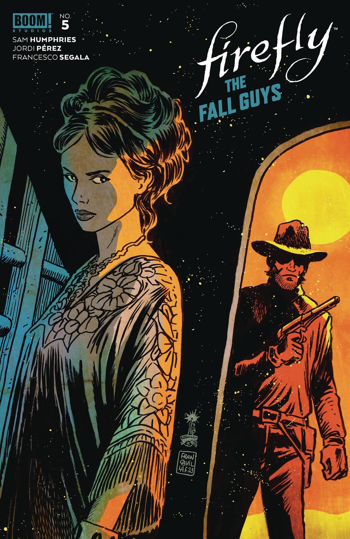 Boom! Studios Comic Books FIREFLY THE FALL GUYS #5 (OF 6) CVR A FRANCAVILLA 84428400979905011 NOV230078