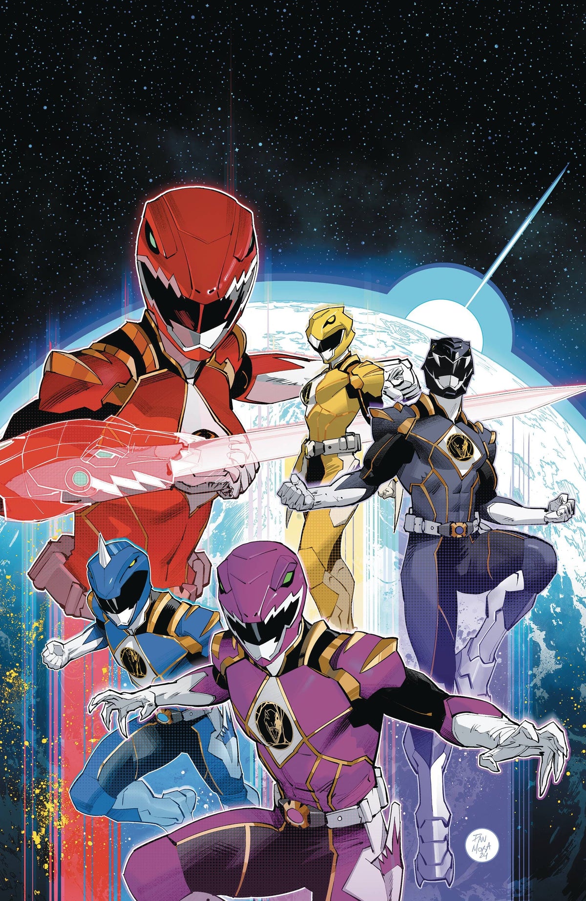 Boom! Studios Comic Books > Incentives POWER RANGERS PRIME #5 CVR H 1:25 INCV FOIL STAMP MORA 84428401206505081 JAN250037