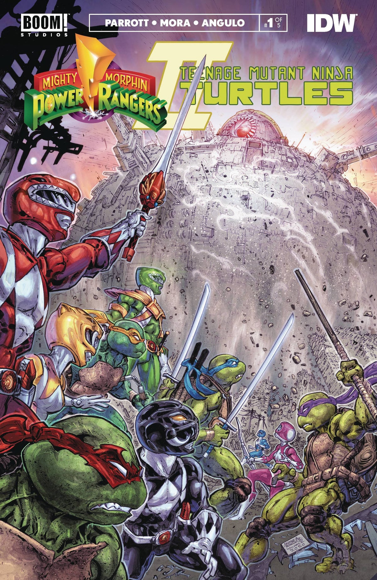 Boom! Studios Comic Books MMPR TMNT II #1 BSE VAR GIBSON 84428400907201351 OCT230187