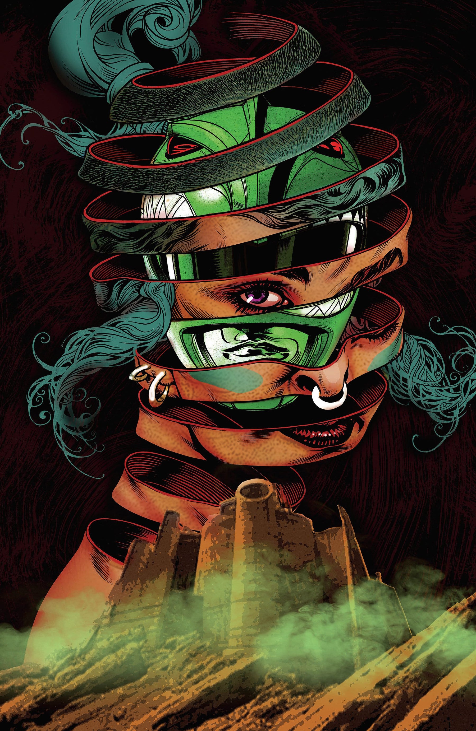 Power Rangers Green #4 D Foil Variant (Full Art, Foil, Harris) (Release Date: 11/18/2026)