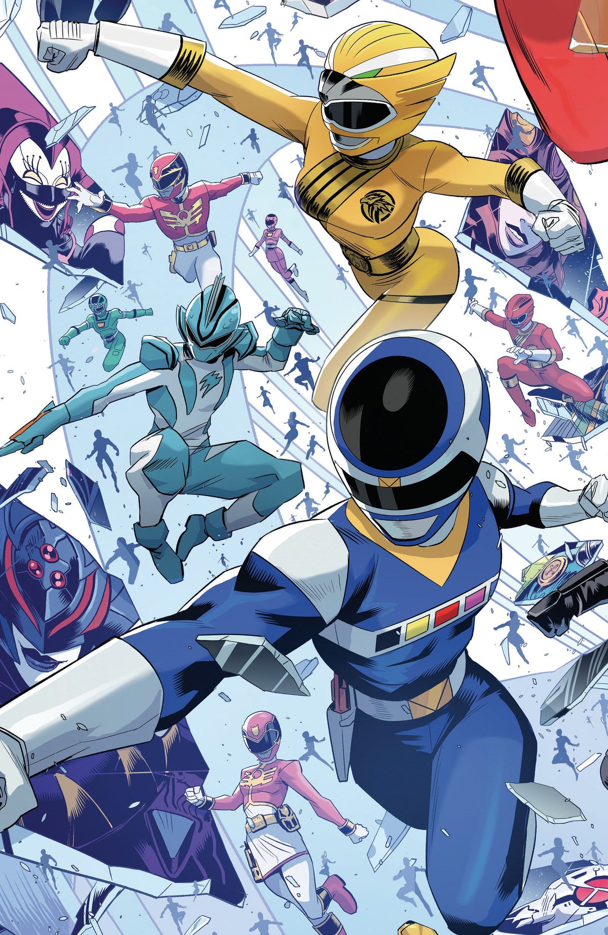 Boom! Studios Comic Books Power Rangers Unlimited #5 C Every Ranger Ever Card Stock Connecting Variant (Full Art, Zonno) (Release Date: 11/11/2026) 84428401340605031 PRH-84428401340605031