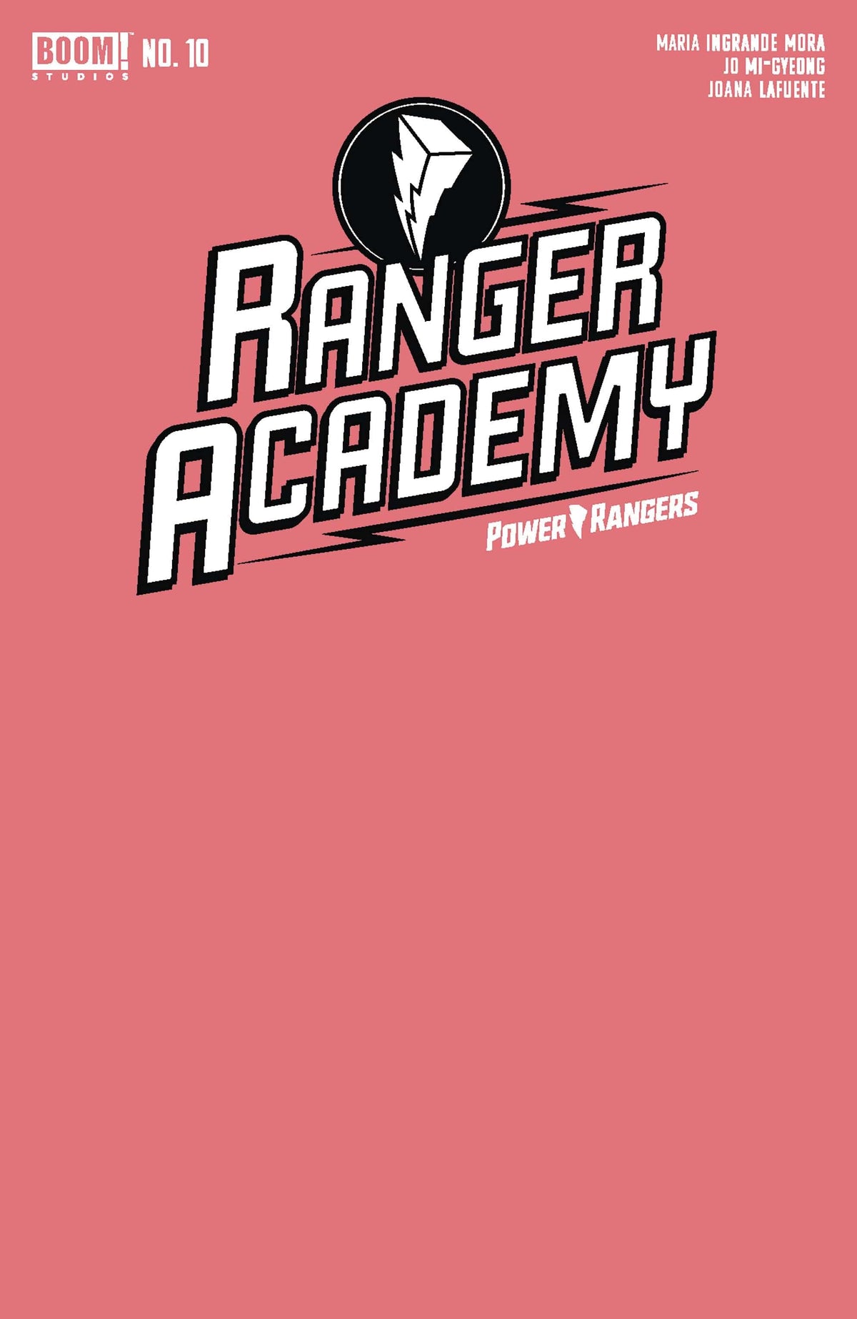 Boom! Studios Comic Books RANGER ACADEMY #10 CVR B PINK BLANK SKETCH VAR 72513034659902031 JUL240057