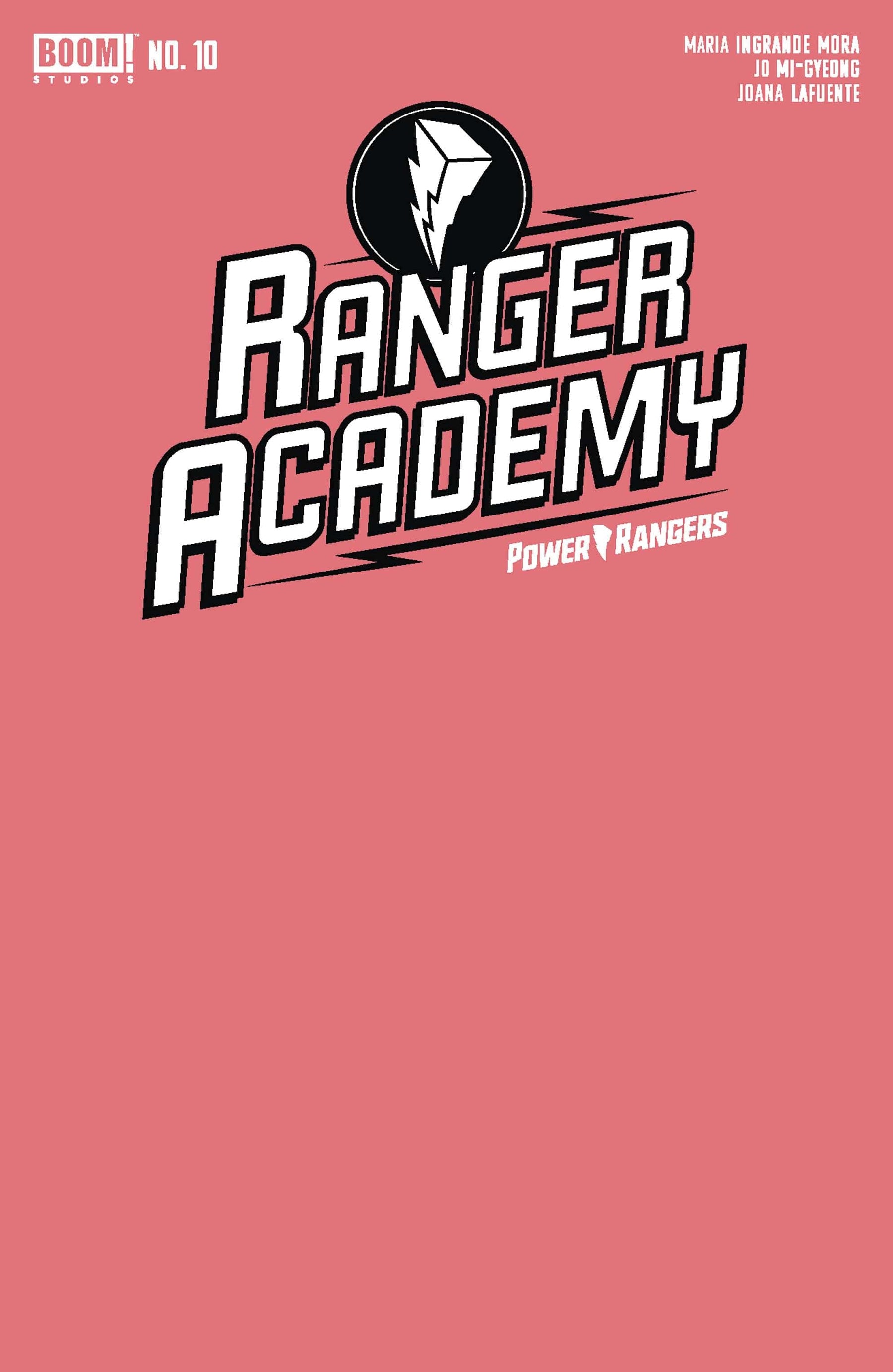 RANGER ACADEMY #10 CVR B PINK BLANK SKETCH VAR