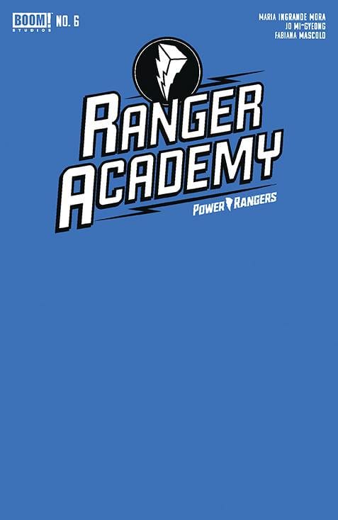 BOOM! STUDIOS Comic Books RANGER ACADEMY #6 CVR B BLUE BLANK SKETCH VAR 84428401022106021 FEB240076