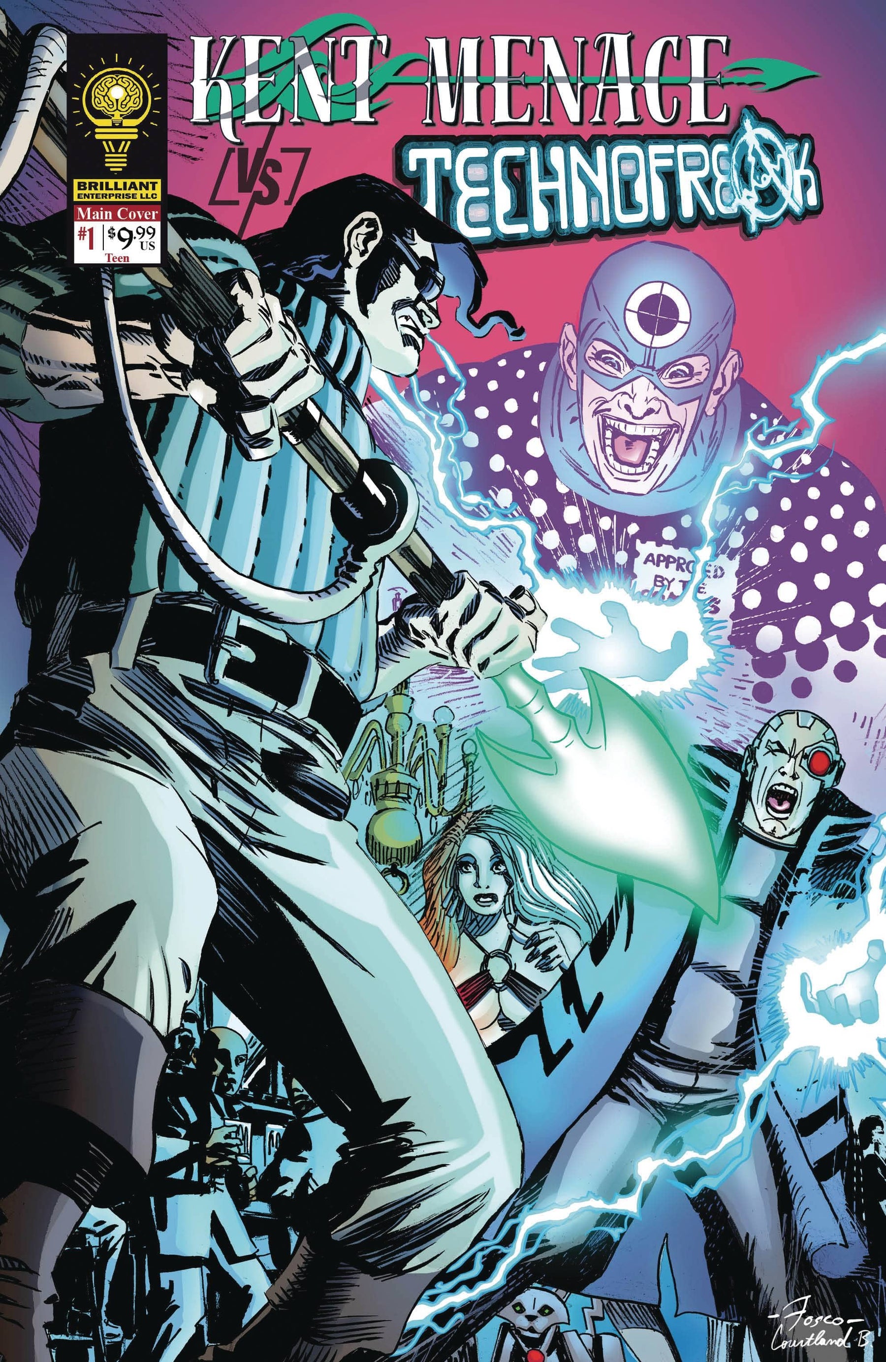 KENT MENACE VS TECHNOFREAK #1 FOSCO CVR (RES) (C: 0-0-1)