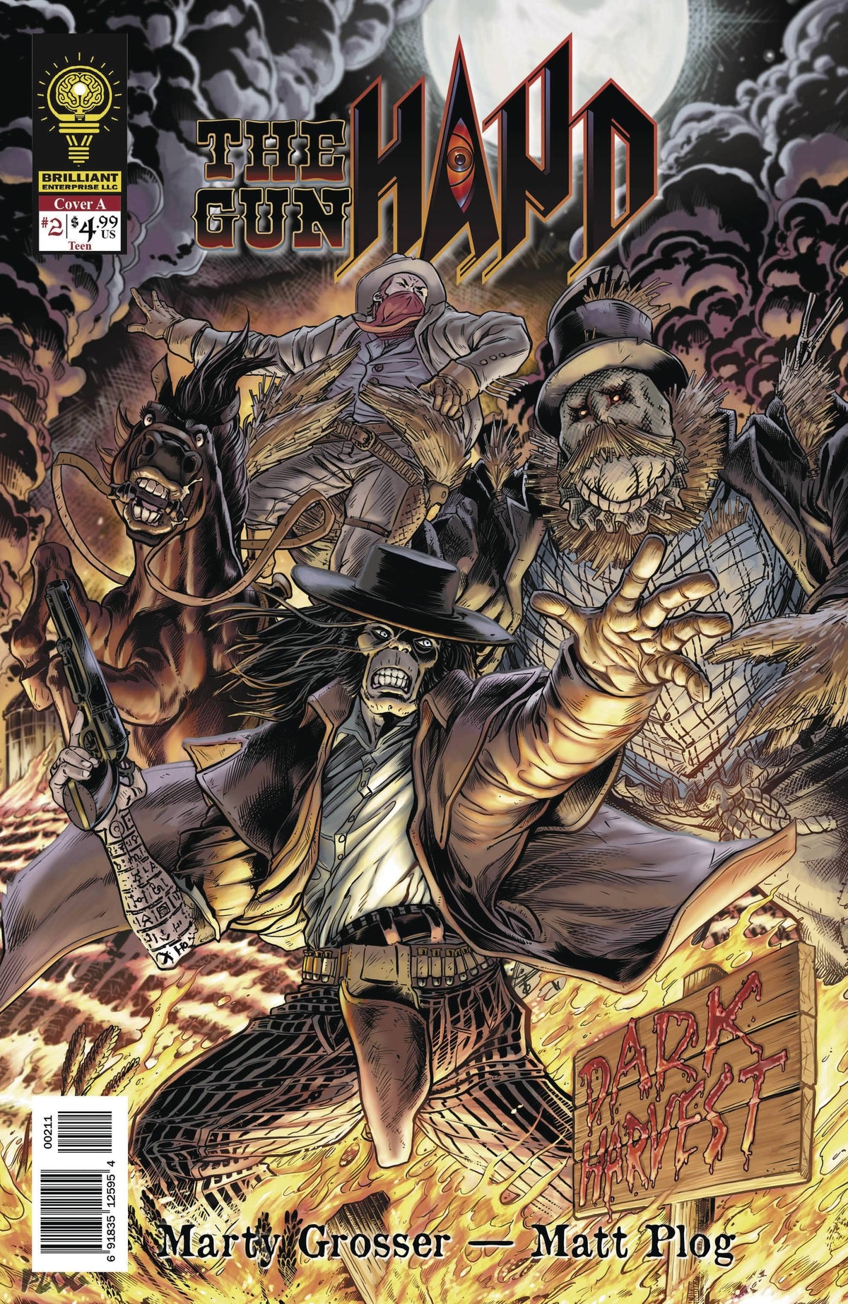 Brilliant Enterprise Llc Comic Books THE GUNHAND #2 CVR A PLOG 69183512595400211 OCT231626