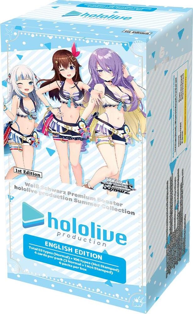 Bushiroad, Inc. Board Games > Card Games Weiss Schwarz: Hololive Production: Summer Collection Booster Box 8885009409724 BSRWSEHOLWE44PB