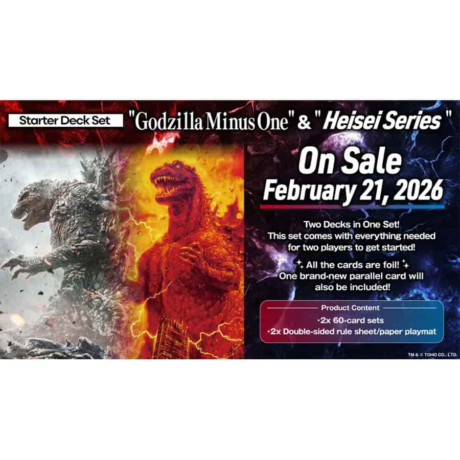 Bushiroad, Inc. Trading Card Games GODZILLA CARD GAME: GODZILLA MINUS ONE AND HEISEI ERA STARTER DECK SET 4988104170927 GZCGESDS01