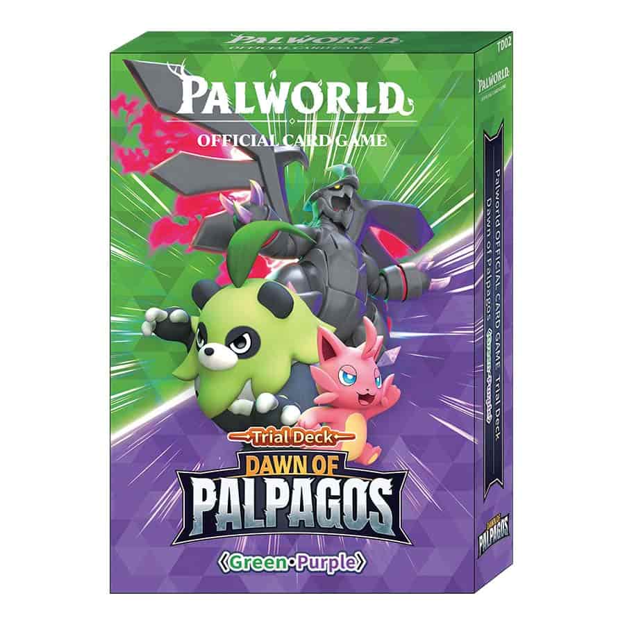 Bushiroad, Inc. Trading Card Games PALWORLD OFFICIAL CARD GAME: TRIAL DECK: DAWN OF PALPAGOS: GREEN-PURPLE 8885021122861 POCGETD02