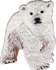 C&D Visionary Apparel > Patches DSX Animals Polar Bear Cub Patch 29816572 P-3952