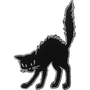 C&D Visionary Apparel > Patches DSX Black Cat Silver Border Patch 31651580 P-DSX-4671