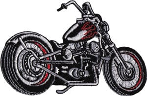 C&D Visionary Apparel > Patches DSX Motorcycles Black Chopper Patch 29652732 P-3866