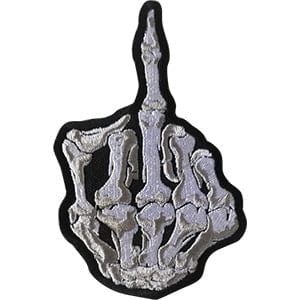 C&D Visionary Apparel > Patches DSX Skeletons FU Hand Patch 31979260 P-DSX-4777