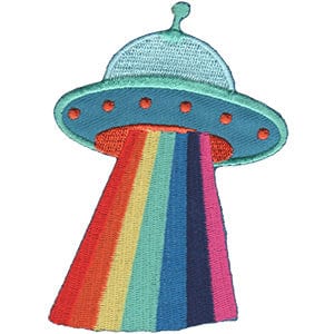 C&D Visionary Apparel > Patches DSX UFO W/Rainbow Ray Patch 31258364 P-DSX-4640