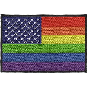 C&D Visionary Apparel > Patches JSX American LGBTQ + Flag Patch 32863996 P-JSX-0020