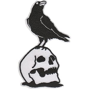 C&D Visionary Apparel > Patches JSX Raven On Skull Patch 32995068 P-JSX-0084