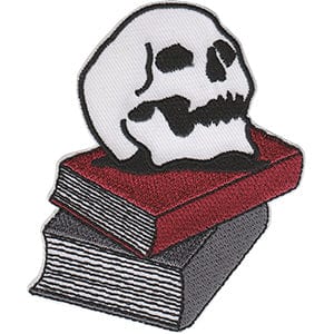 C&D Visionary Apparel > Patches JSX Skull On Books Patch 33027836 P-JSX-0083