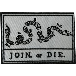 C&D Visionary Apparel > Patches S/O Broken Snake Join Or Die Patch 32438012 P-DSX-4834