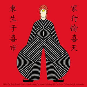 C&D Visionary Decor > Stickers David Bowie Japanese Outfit Sticker 20657404 S-8371