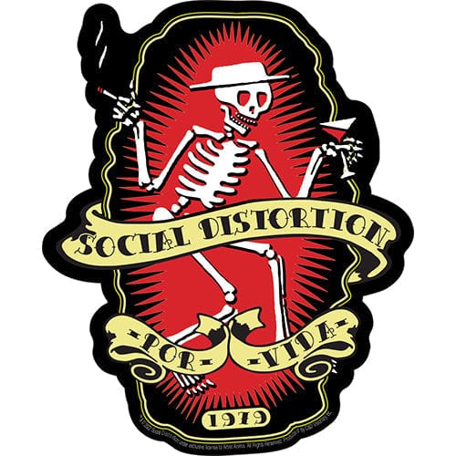 C&D Visionary Decor > Stickers Social Distortion Por Vida Sticker 21443836 S-8491