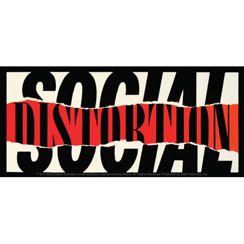 C&D Visionary Decor > Stickers Social Distortion Ripped Logo Sticker 21738748 S-8492