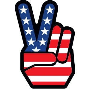 C&D Visionary Decor > Stickers Vincistar Peace Fingers Sticker 20395260 S-8260