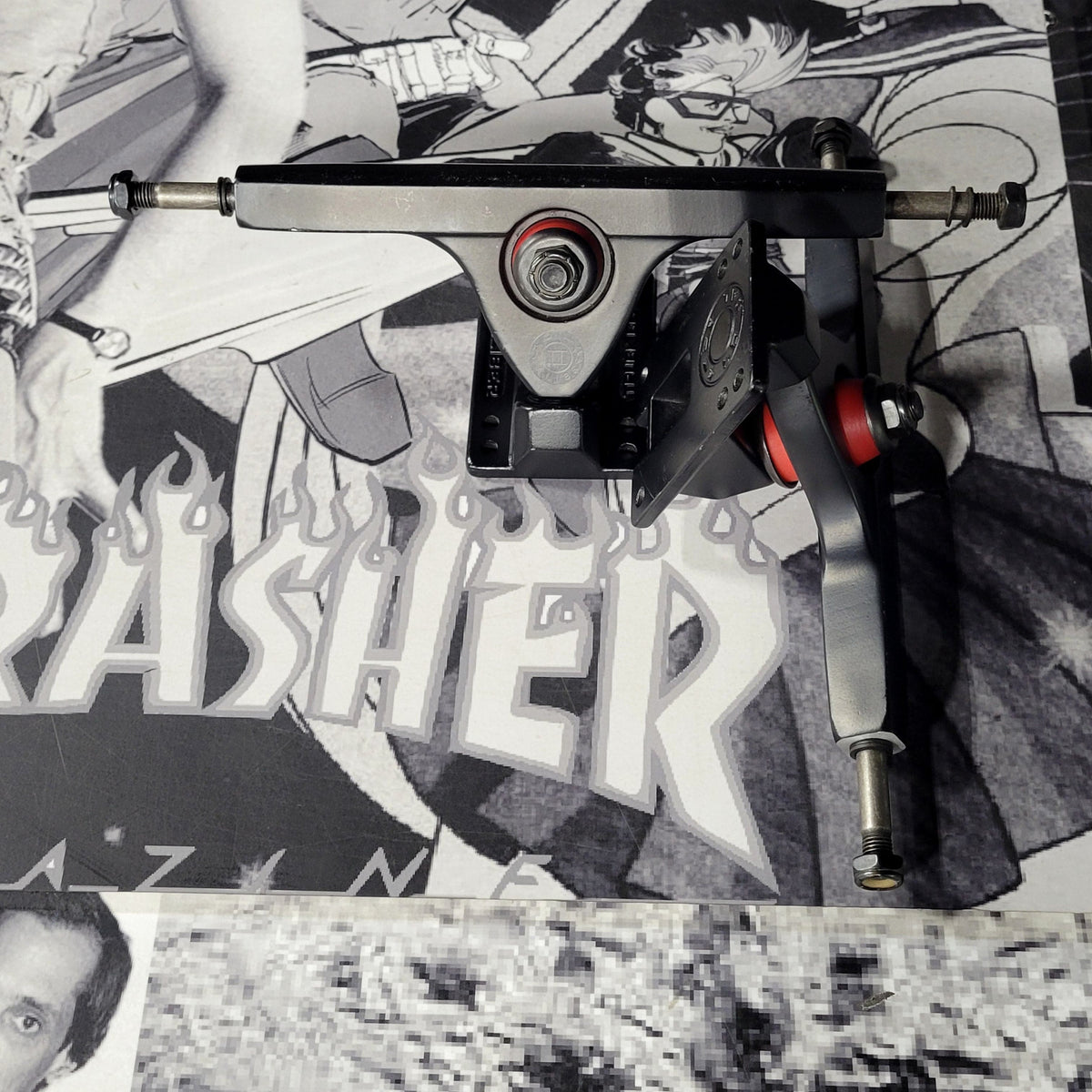 Caliber Skateboards > Trucks Caliber: 50 Cal Trucks - Black/Red 66957820