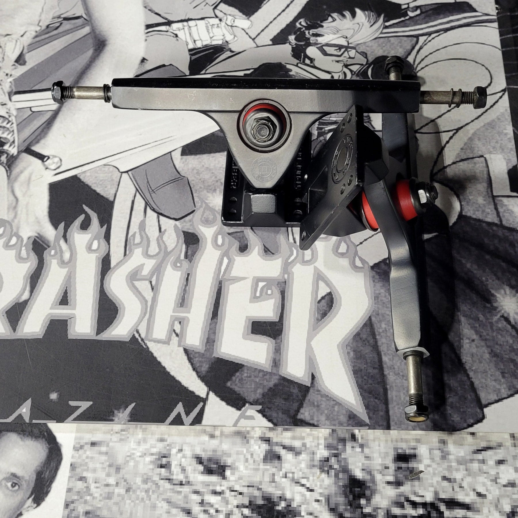Caliber Skateboards > Trucks Caliber: 50 Cal Trucks - Black/Red 66957820