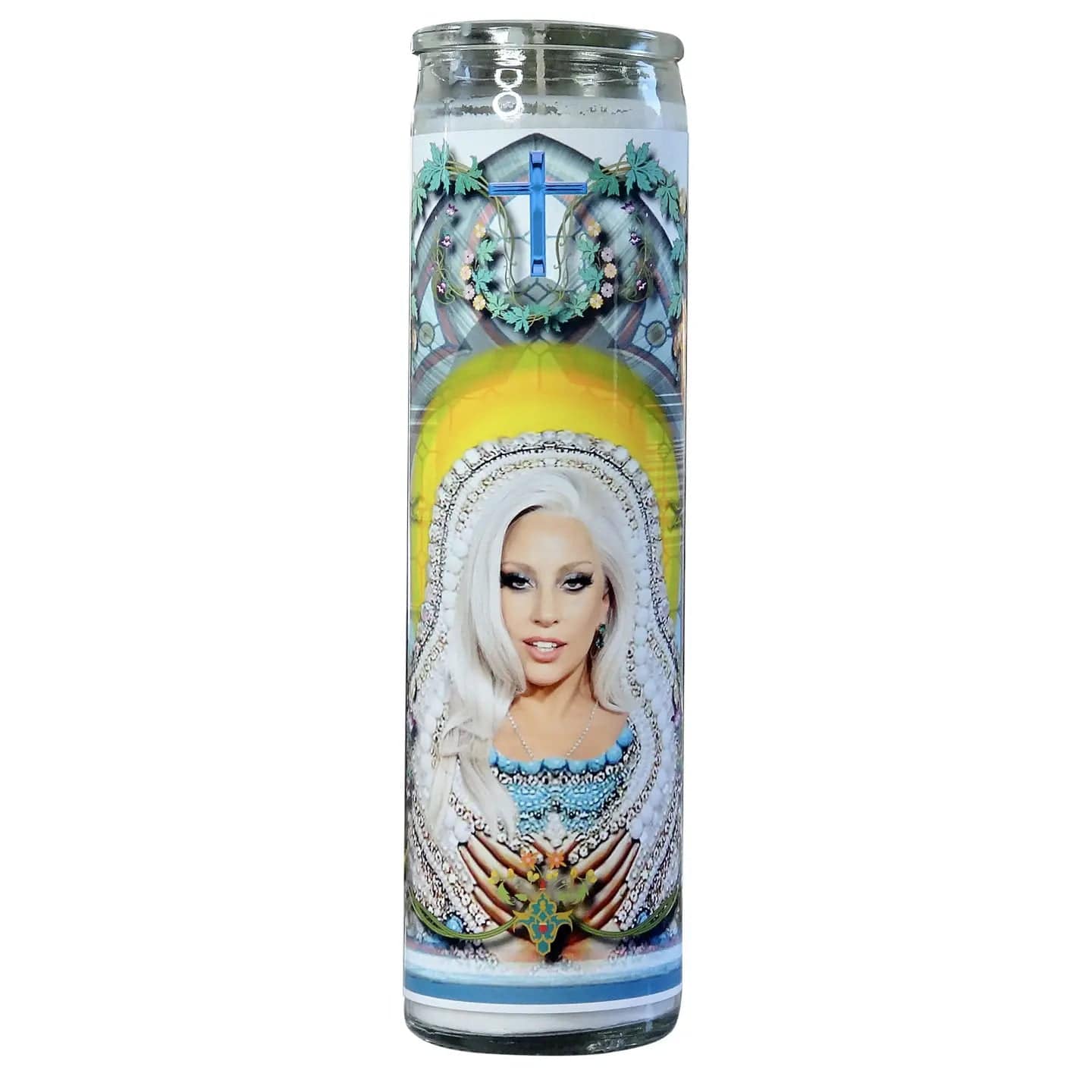 Calm Down Caren Decor > Candles Lady Gaga Celebrity Prayer Candle 85701372