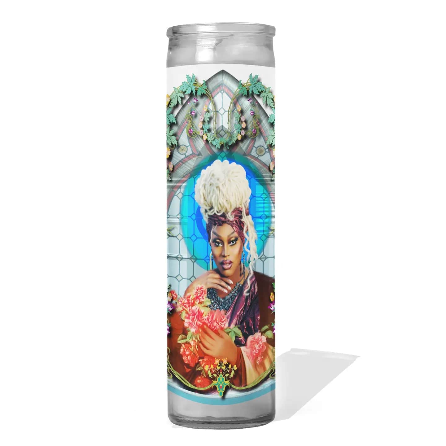 Calm Down Caren Decor > Candles Sapphira Cristal Celebrity Prayer Candle 89758460