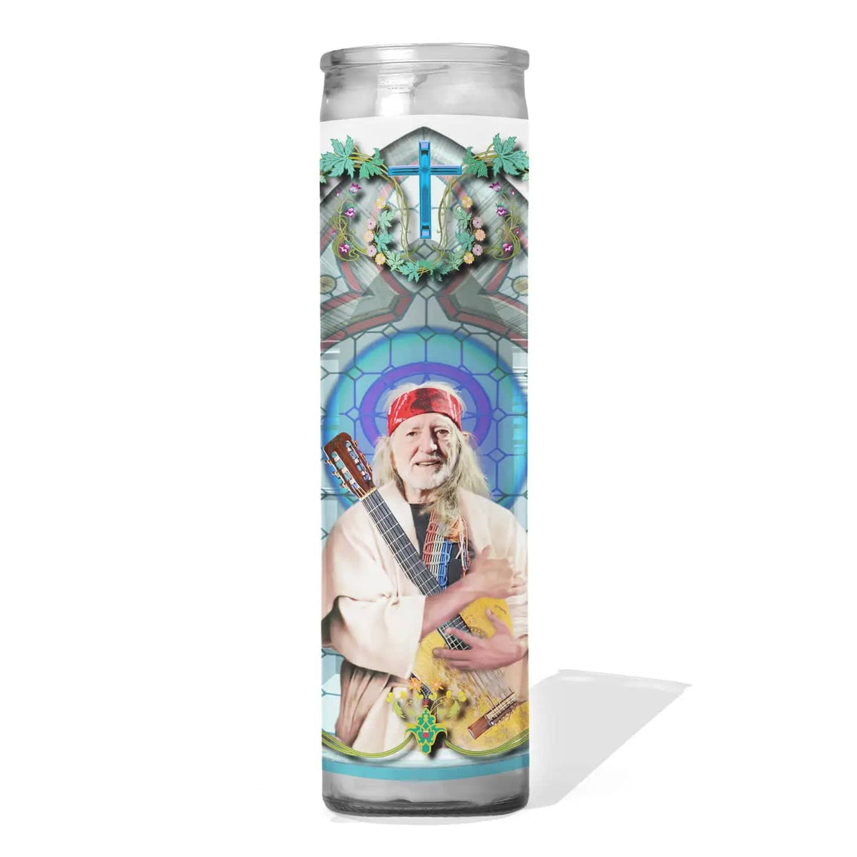 Calm Down Caren Decor > Candles Willie Nelson Celebrity Prayer Candle 07754236