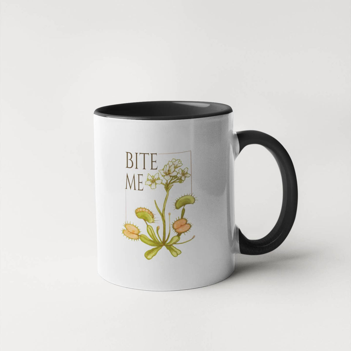 Calm Down Caren Home > Drinkware > Mugs Bite Me - Venus Fly Trap Plant Coffee Mug 30128380
