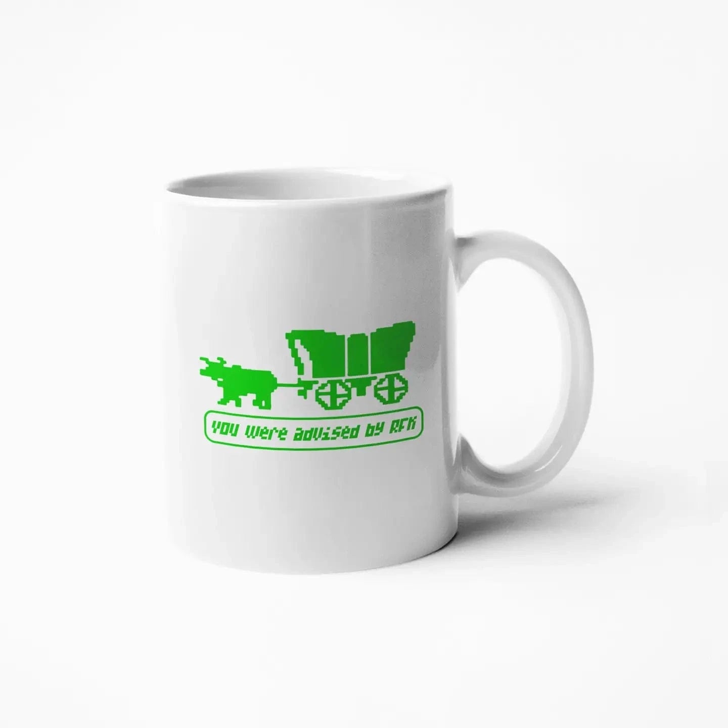 Calm Down Caren Home > Drinkware > Mugs You Were Advised By Rfk - Oregon Trail Game - Coffee Mug 62689532