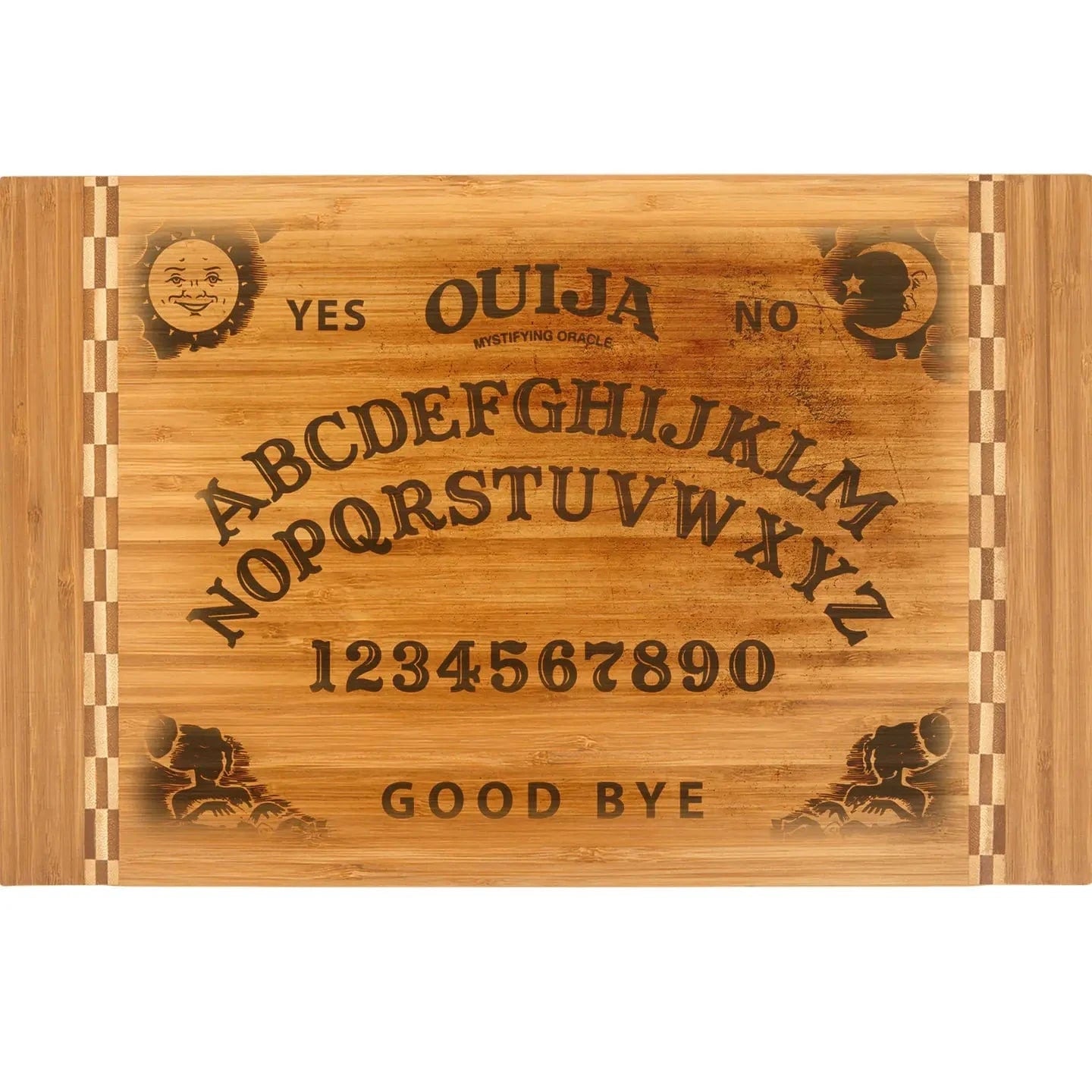 Calm Down Caren Home > Kitchen Ouija Board - Large Bamboo Cutting Board, 18 1/4" X 12 85545724