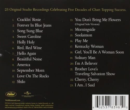 Capitol Music > Compact Discs Neil Diamond - All-Time Greatest Hits [CD] 602537839810 CAPB002081202.2