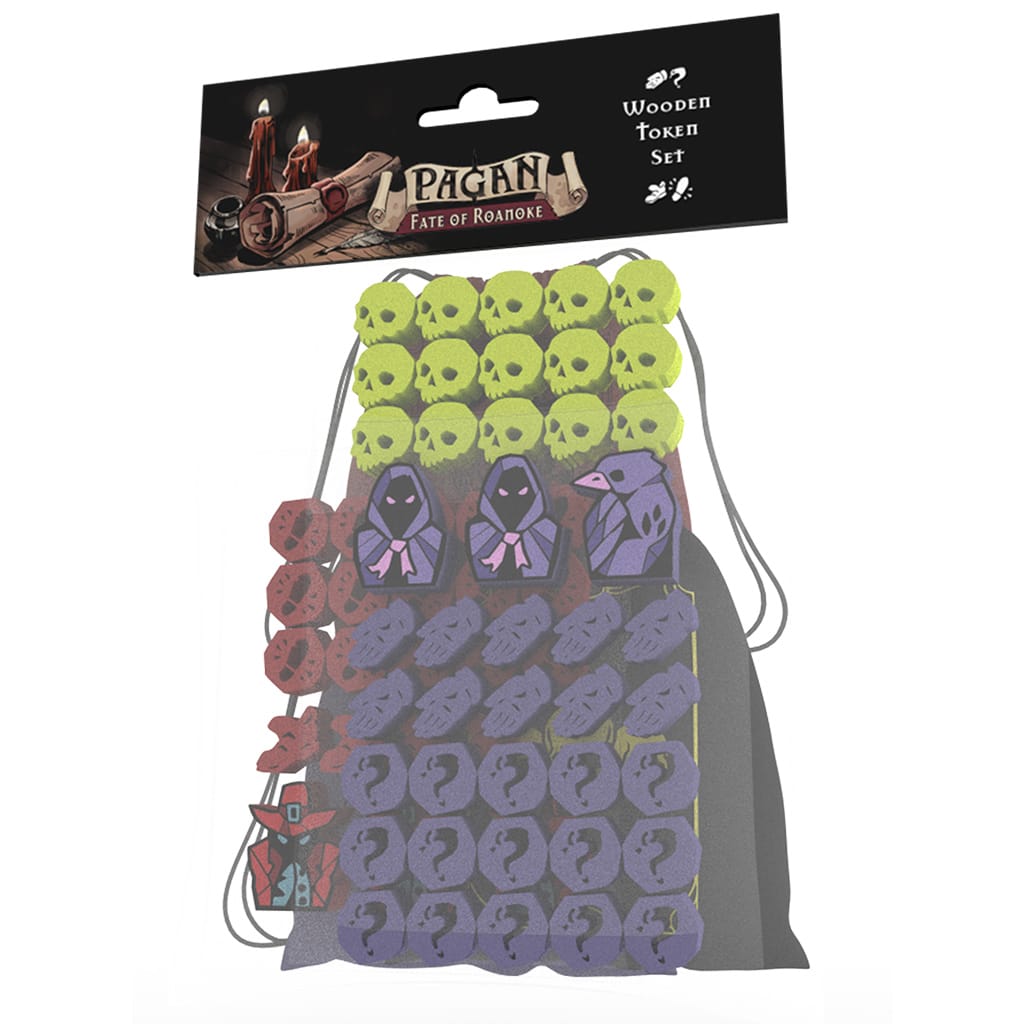 Capstone Games Board Games > Accessories Pagan: Fate of Roanoke: Wooden Tokens 850045365479 PAG01-WT