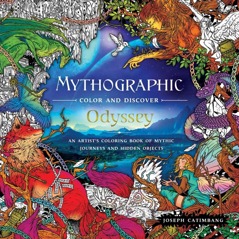 Mythographic Color and Discover: Odyssey - An Artist's Coloring Book of Mythic Journeys and Hidden Objects (Paperback)