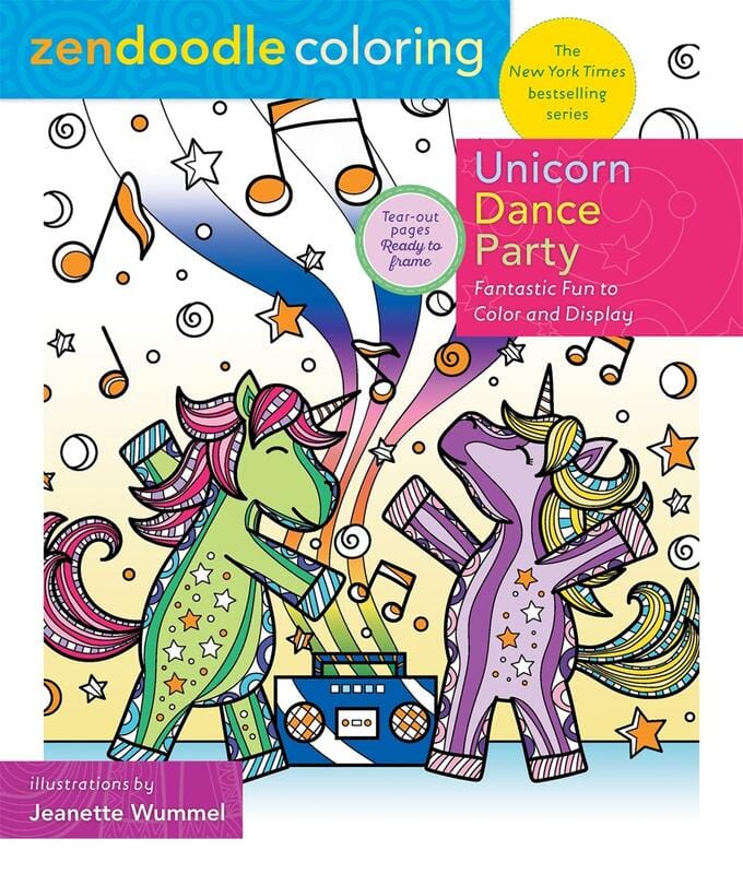 Castle Point Books Books > Coloring Books Zendoodle Coloring: Unicorn Dance Party: Fantastic Fun to Color and Display - Paperback 9781250270290 MC-25770